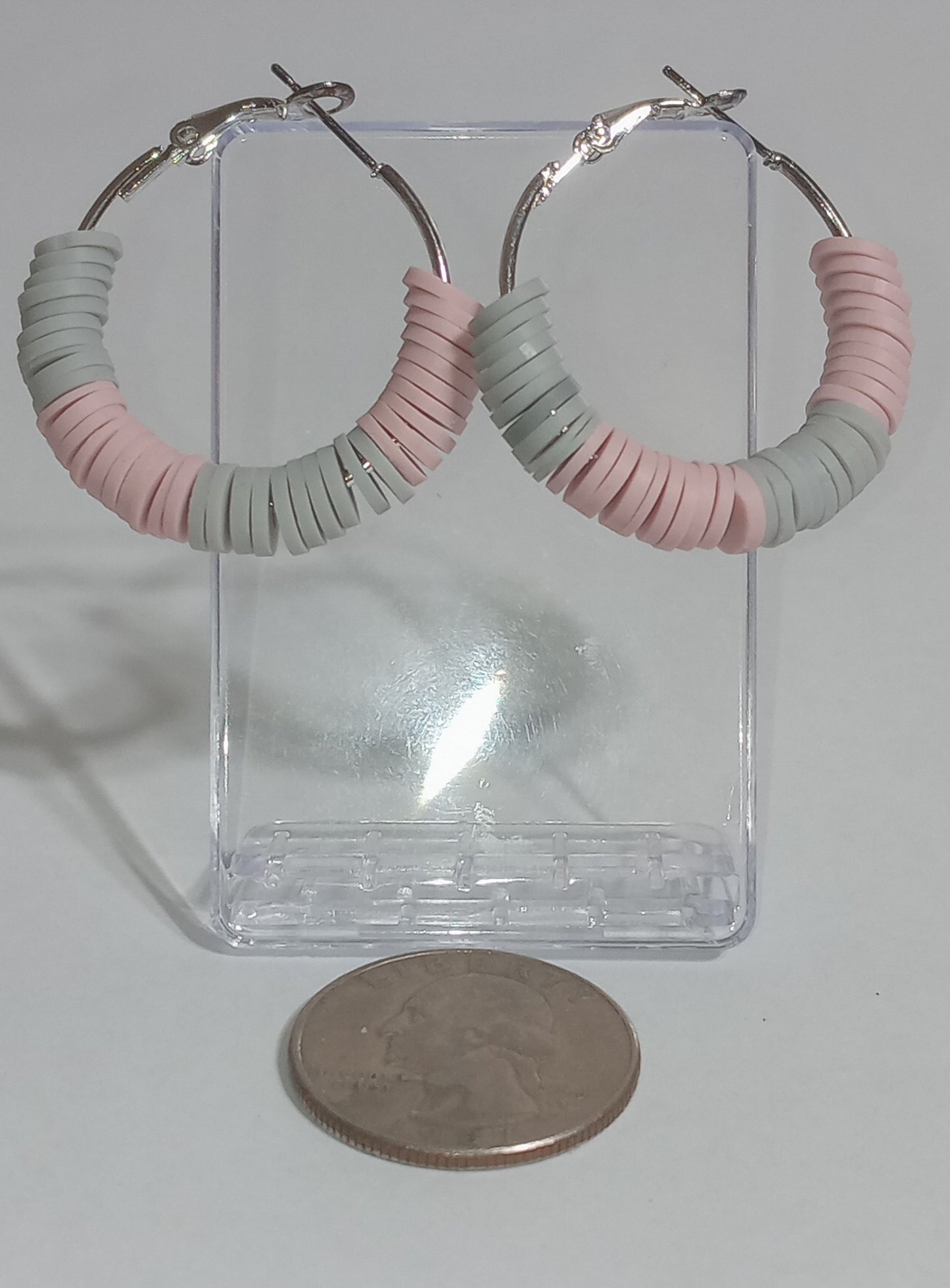 Two-Tone Clay-Disk Hoops (Summer)