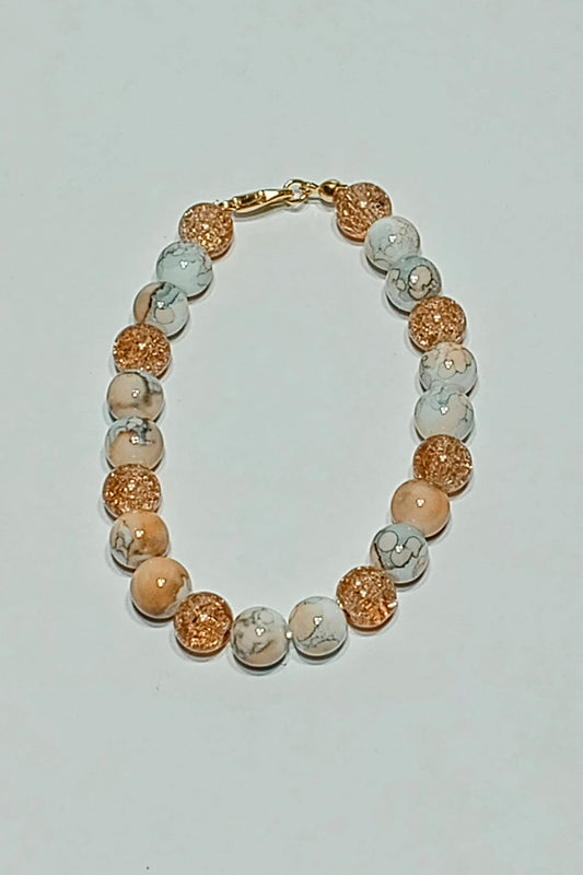 Glitter-Balls Bracelet (Tans)