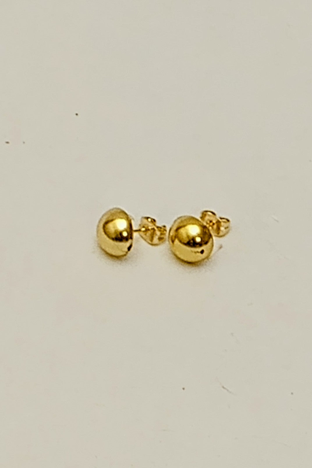 Gold-Tone Half Globe Stud