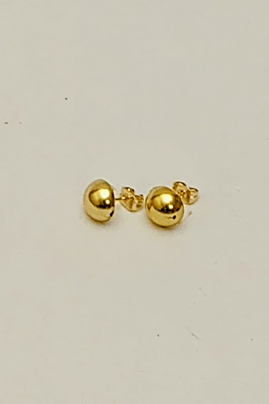 Gold-Tone Half Globe Stud