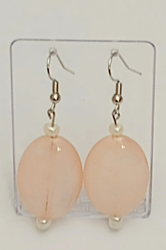 Peach & Pearl Stone-Like Design